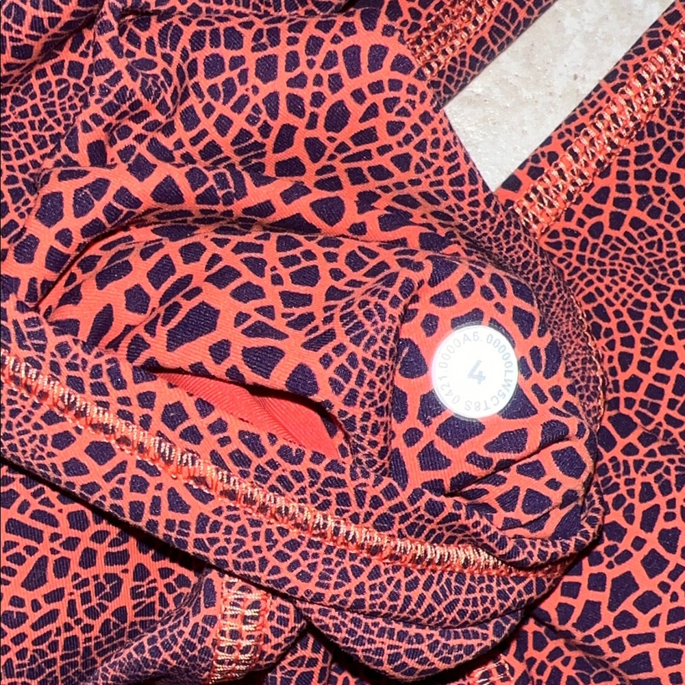 lululemon athletica Orange & navy Leggings - Picture 5 of 5